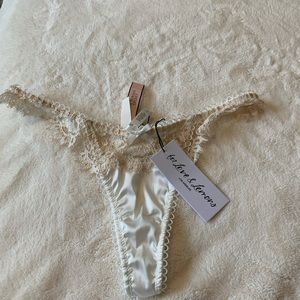 NWT white/cream for love and lemons x vs panty